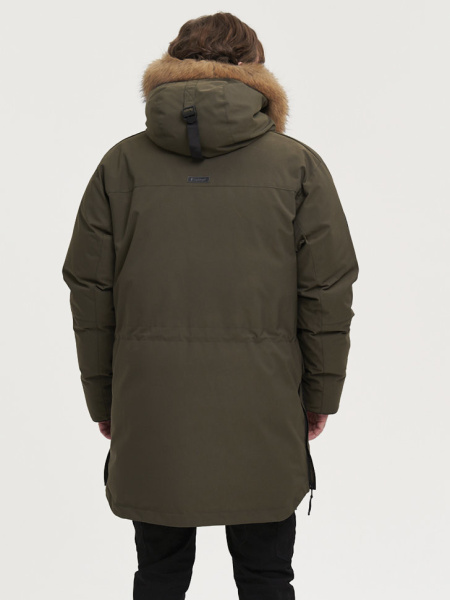 Пуховик Берген Top Arctic Goose мех Енот (Мужской; 54; Олива)